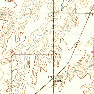 United States Geological Survey Oak, NE (1960, 24000-Scale) digital map