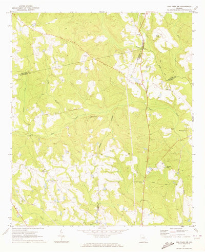 United States Geological Survey Oak Park SW, GA (1970, 24000-Scale) digital map