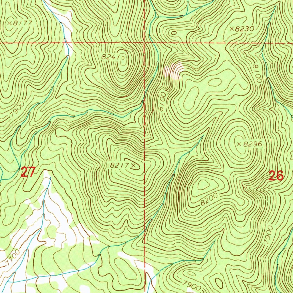 Oak Peak, NM (1995, 24000-Scale) Map by United States Geological Survey ...