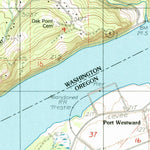 United States Geological Survey Oak Point, WA-OR (1985, 24000-Scale) digital map