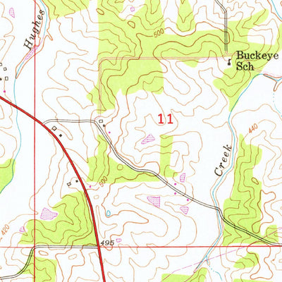 United States Geological Survey Oak Ridge, MO (1947, 24000-Scale) digital map