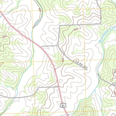 United States Geological Survey Oak Ridge, MO (2012, 24000-Scale) digital map