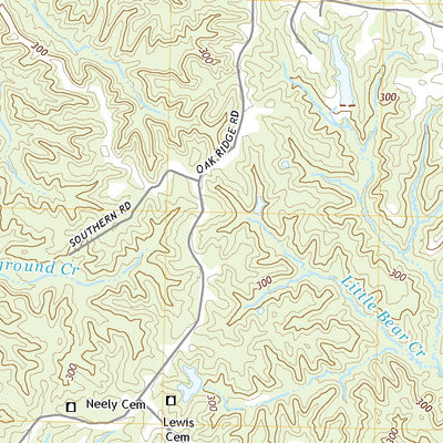 United States Geological Survey Oak Ridge, MS (2020, 24000-Scale) digital map