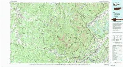 United States Geological Survey Oak Ridge, TN (1979, 100000-Scale) digital map