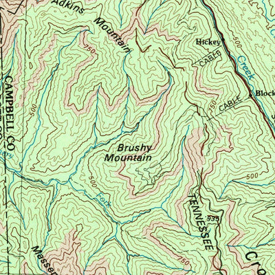 United States Geological Survey Oak Ridge, TN (1979, 100000-Scale) digital map