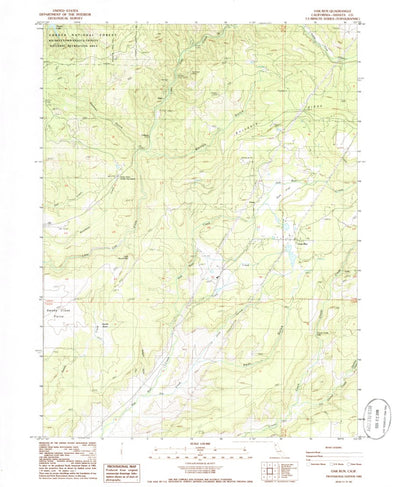 United States Geological Survey Oak Run, CA (1985, 24000-Scale) digital map