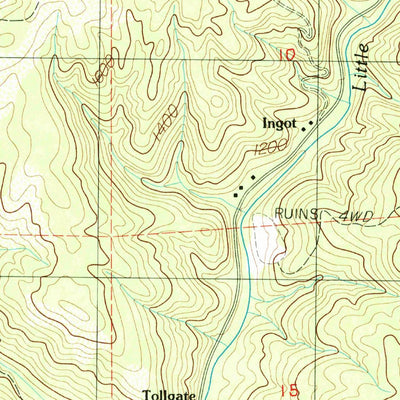 United States Geological Survey Oak Run, CA (1985, 24000-Scale) digital map