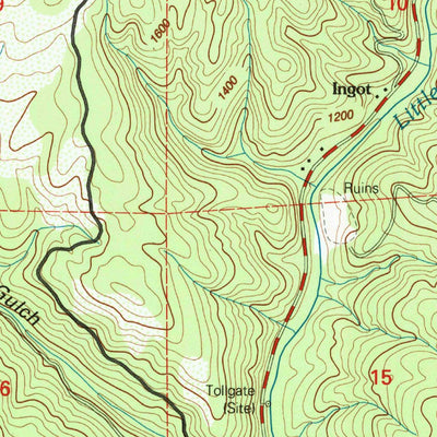 United States Geological Survey Oak Run, CA (1998, 24000-Scale) digital map
