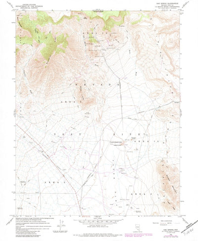 United States Geological Survey Oak Spring, NV (1960, 24000-Scale) digital map