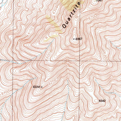 United States Geological Survey Oak Spring, NV (1986, 24000-Scale) digital map