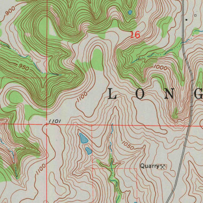 United States Geological Survey Oak Valley, KS (1962, 24000-Scale) digital map