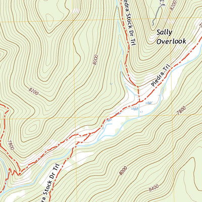 United States Geological Survey Oakbrush Ridge, CO (2022, 24000-Scale) digital map