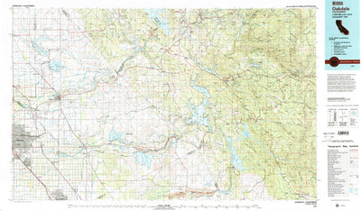United States Geological Survey Oakdale, CA (1994, 100000-Scale) digital map