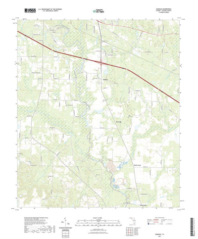 United States Geological Survey Oakdale, FL (2021, 24000-Scale) digital map