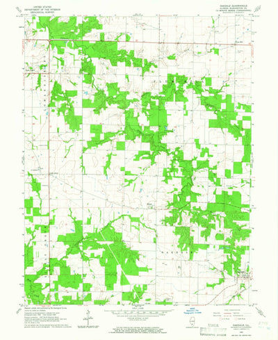 United States Geological Survey Oakdale, IL (1964, 24000-Scale) digital map