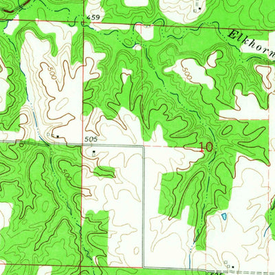 United States Geological Survey Oakdale, IL (1964, 24000-Scale) digital map