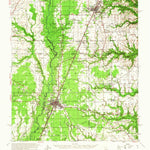 United States Geological Survey Oakdale, LA (1942, 62500-Scale) digital map
