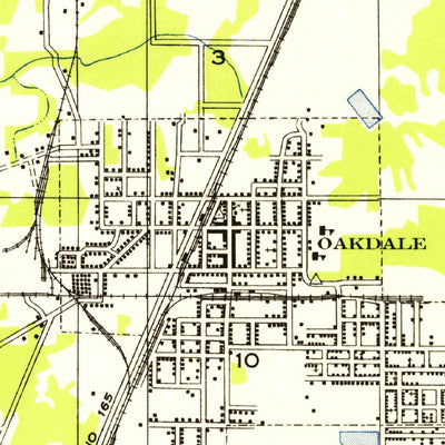 United States Geological Survey Oakdale, LA (1955, 31680-Scale) digital map