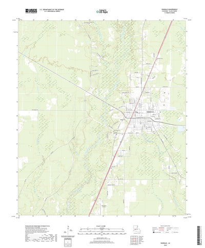 United States Geological Survey Oakdale, LA (2020, 24000-Scale) digital map