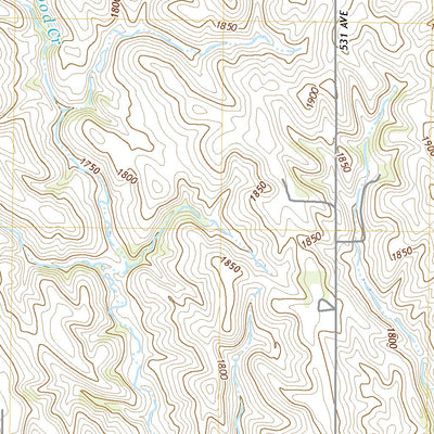 United States Geological Survey Oakdale, NE (2021, 24000-Scale) digital map
