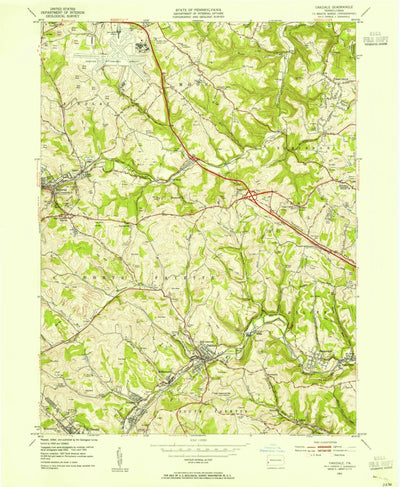 United States Geological Survey Oakdale, PA (1953, 24000-Scale) digital map