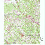 United States Geological Survey Oakdale, PA (1960, 24000-Scale) digital map