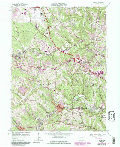 United States Geological Survey Oakdale, PA (1960, 24000-Scale) digital map