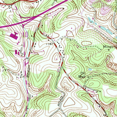 United States Geological Survey Oakdale, PA (1960, 24000-Scale) digital map