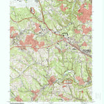 United States Geological Survey Oakdale, PA (1993, 24000-Scale) digital map