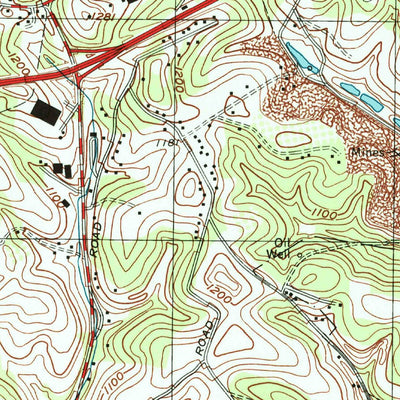 United States Geological Survey Oakdale, PA (1993, 24000-Scale) digital map