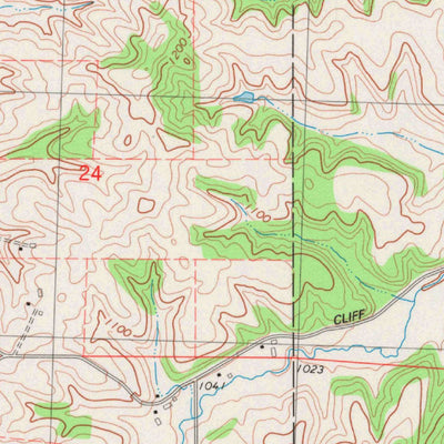 United States Geological Survey Oakdale, WI (1983, 24000-Scale) digital map