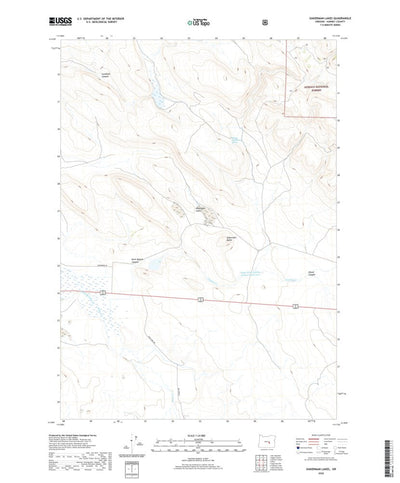 United States Geological Survey Oakerman Lakes, OR (2020, 24000-Scale) digital map