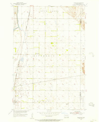 United States Geological Survey Oakes SE, ND (1955, 24000-Scale) digital map