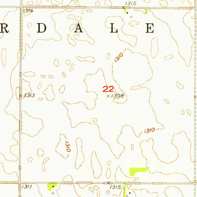 United States Geological Survey Oakes SE, ND (1955, 24000-Scale) digital map