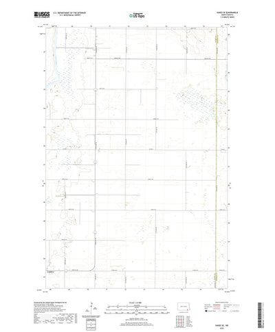United States Geological Survey Oakes SE, ND (2020, 24000-Scale) digital map
