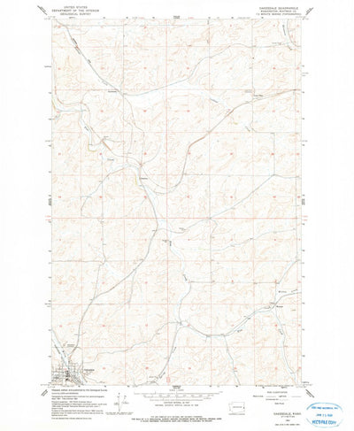 United States Geological Survey Oakesdale, WA (1964, 24000-Scale) digital map