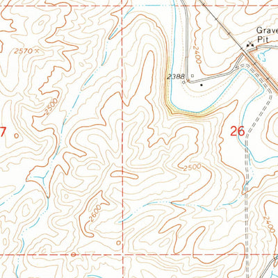 United States Geological Survey Oakesdale, WA (1964, 24000-Scale) digital map