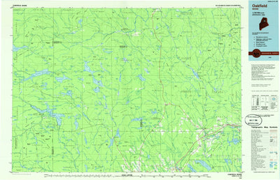 United States Geological Survey Oakfield, ME (1985, 100000-Scale) digital map