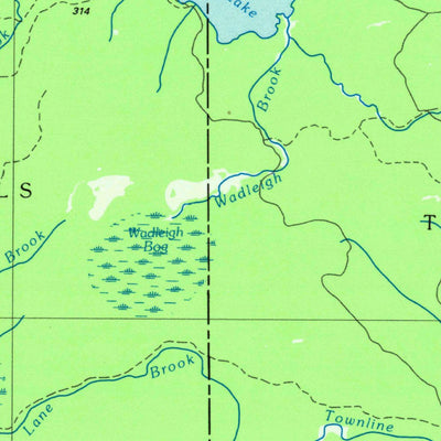 United States Geological Survey Oakfield, ME (1985, 100000-Scale) digital map
