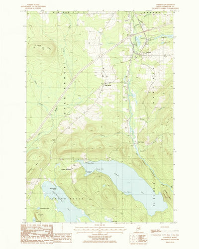 United States Geological Survey Oakfield, ME (1986, 24000-Scale) digital map