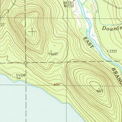 United States Geological Survey Oakfield, ME (1986, 24000-Scale) digital map