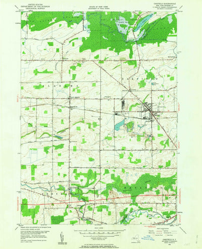 United States Geological Survey Oakfield, NY (1950, 24000-Scale) digital map