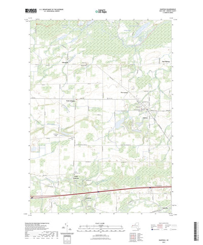 United States Geological Survey Oakfield, NY (2023, 24000-Scale) digital map