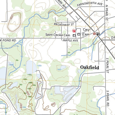 United States Geological Survey Oakfield, NY (2023, 24000-Scale) digital map