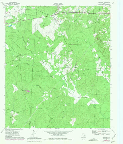 United States Geological Survey Oakhurst, TX (1961, 24000-Scale) digital map