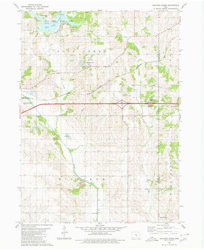 United States Geological Survey Oakland Acres, IA (1980, 24000-Scale) digital map
