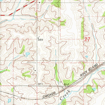 United States Geological Survey Oakland Acres, IA (1980, 24000-Scale) digital map