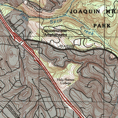 United States Geological Survey Oakland East, CA (1997, 24000-Scale) digital map