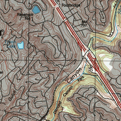 United States Geological Survey Oakland East, CA (1997, 24000-Scale) digital map