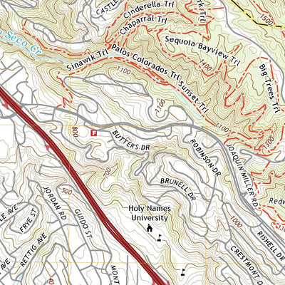 United States Geological Survey Oakland East, CA (2021, 24000-Scale) digital map